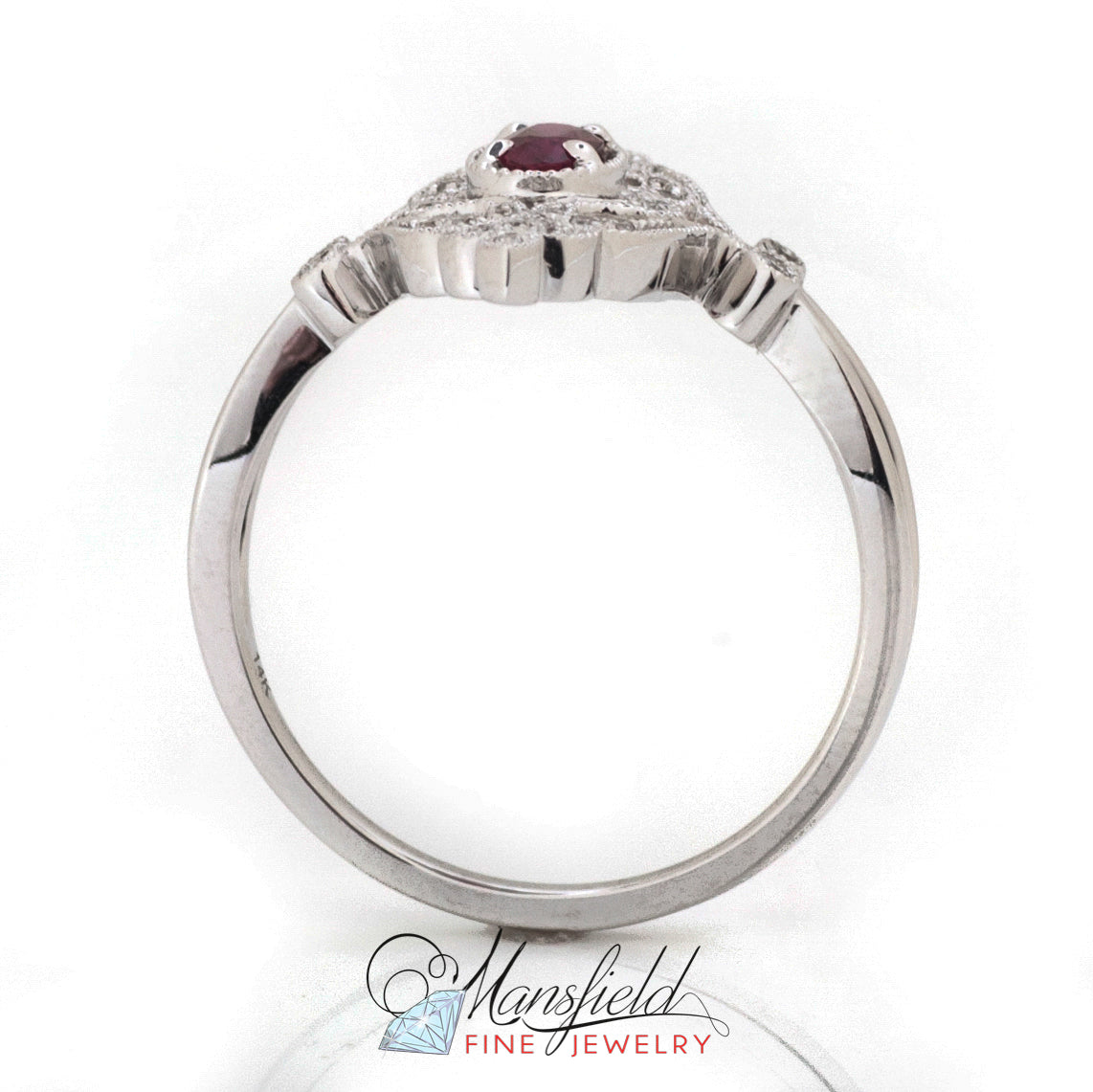Ruby Shield Cocktail Ring