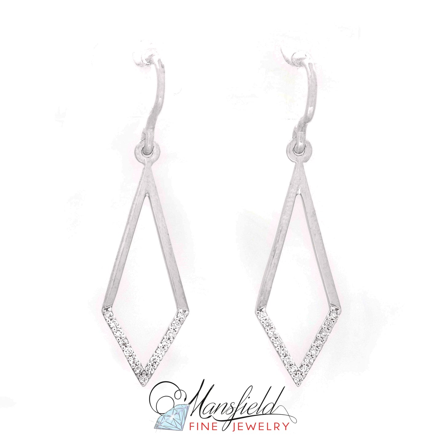 Diamond Open Pave Earrings