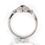 Ruby Shield Cocktail Ring